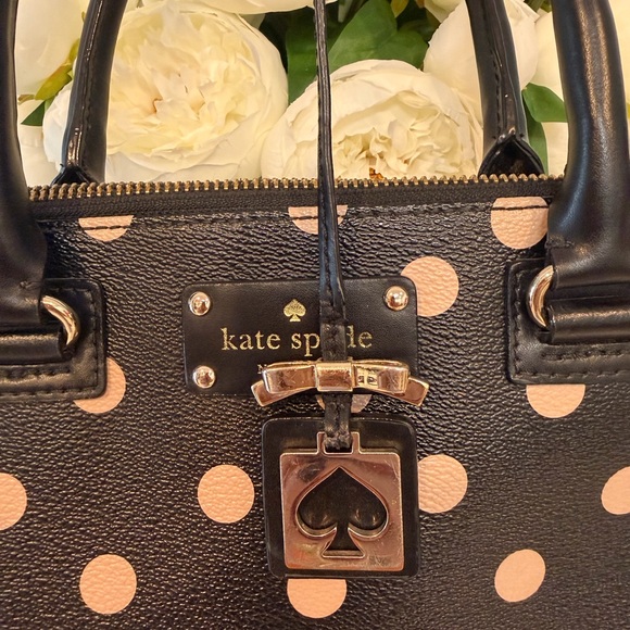 Kate Spade Black and cream Dot Satchel - Picture 2 of 8